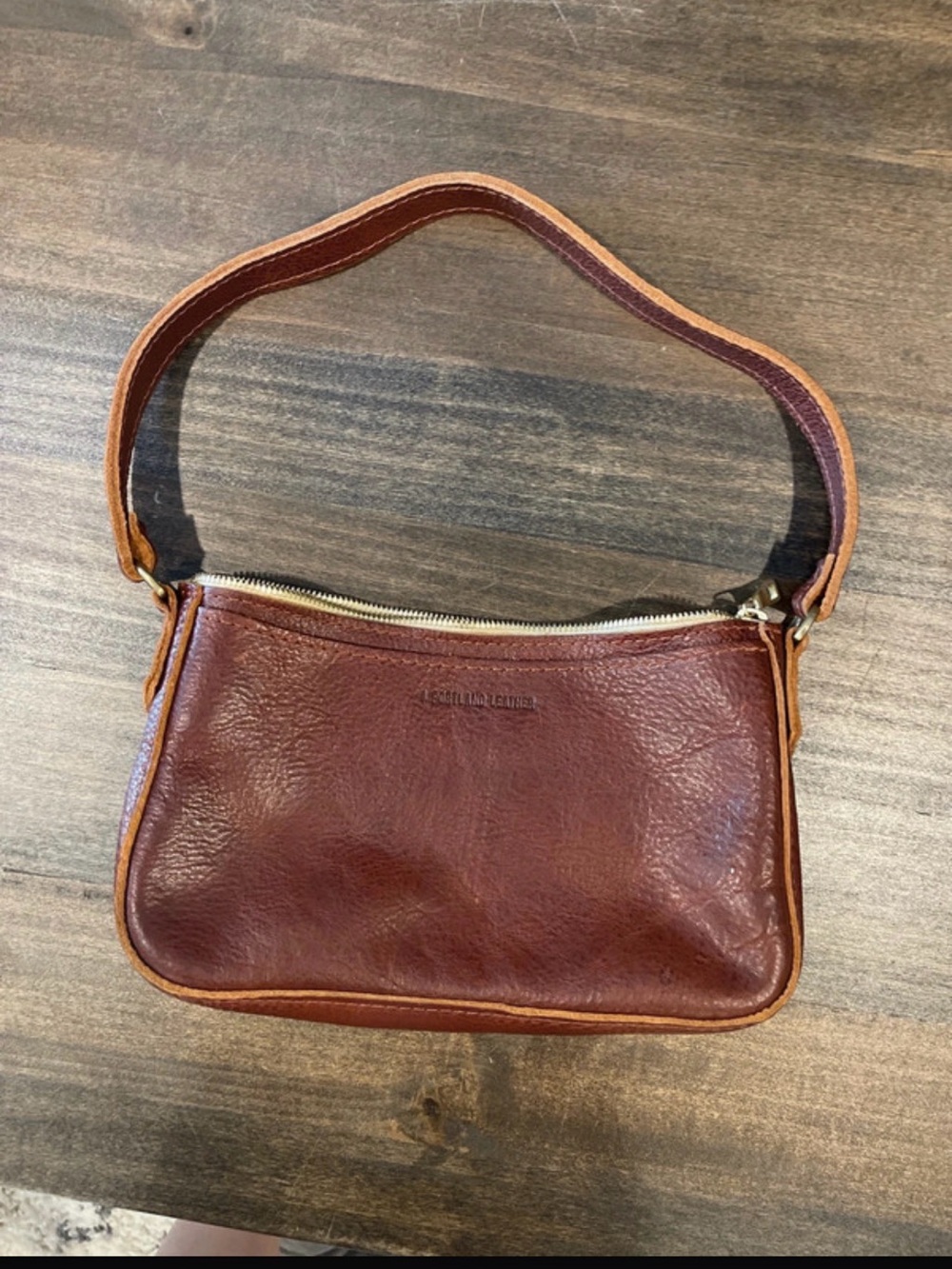 NWOT Portland Leather Lucy Shoulder Bag - “Nutmeg”